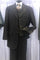 Milano Moda Men's Black High Fashion Vested Cheap Priced Business Milano Suits Clearance Sale