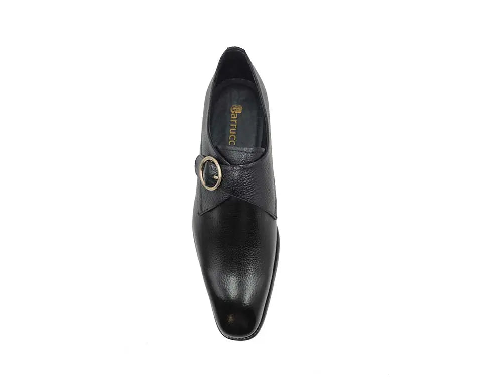 Single Monk Strap Plain Toe Shoes - 7.5