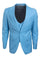 Cheap priced Suit  - Men's Vested One Button Peak Lapel Stacy Adams Sky Blue Suit