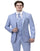 Missionary Mormon Quality Suit - Single Breasted Business Style in Color Blue
