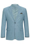 Cheap Priced Suit - Mens Basic Two Button Slim Fit  Sky Blue Suit With Optional Vest