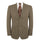 Mens 2 Button Slim Fit Light Brown Blazer