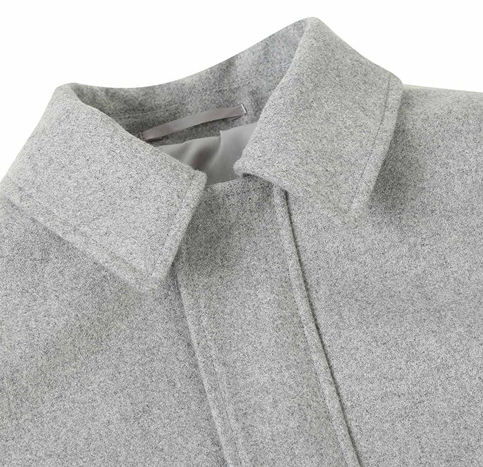 English Laundry Gray Slim Fit Wool Blend Short Coat