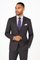 Slim fit charcoal 2 piece suit with adjustable waistband