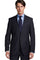 Black Modern Fit Men's Suit - 100% Wool, 2 Button Design