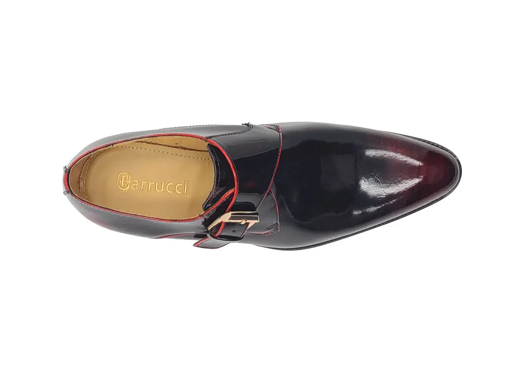 Soft Calf Patent Leather Single Monk Slip-on - 7.5