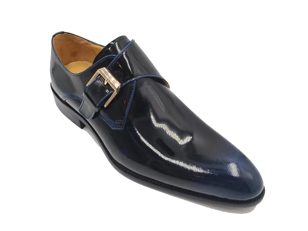 Soft Calf Patent Leather Single Monk Slip-on - 7.5