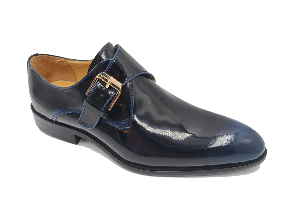 Soft Calf Patent Leather Single Monk Slip-on - 7.5