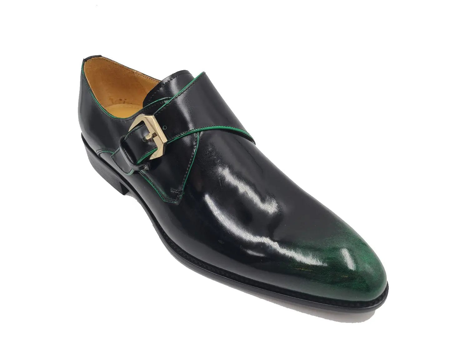 Soft Calf Patent Leather Single Monk Slip-on - 7.5