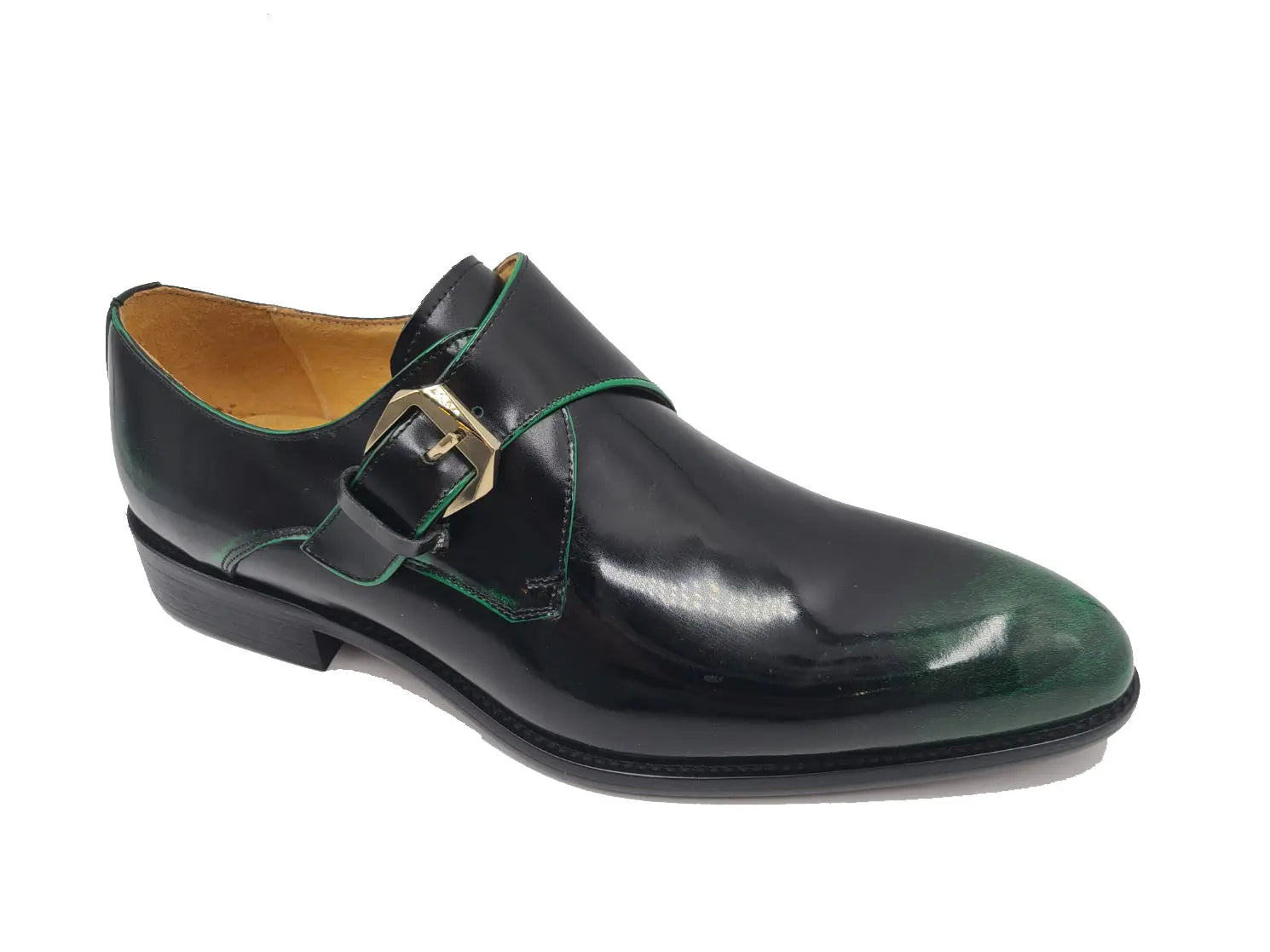 Soft Calf Patent Leather Single Monk Slip-on - 7.5