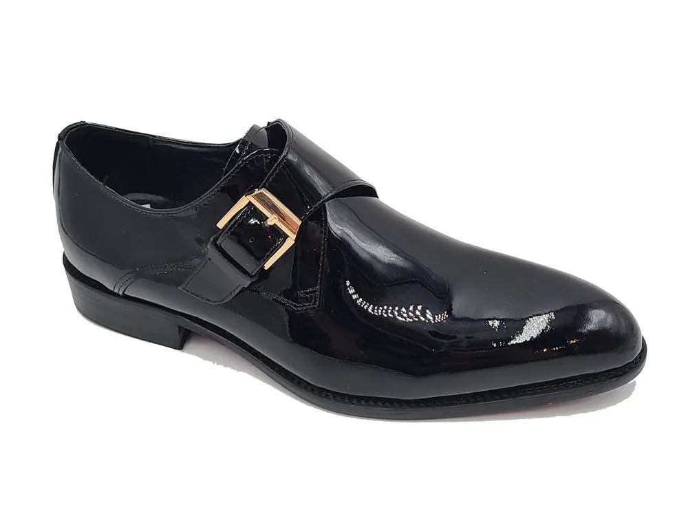 Soft Calf Patent Leather Single Monk Slip-on - 7.5