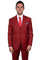 "Mens Stacy Adams Suit - Stacy Adams Suit Men's Two Button Vested Basic Suit in Brick"