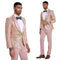 2025 Prom 2025 Special Blush Paisley 2pc Mens Suit by Tazzio pink