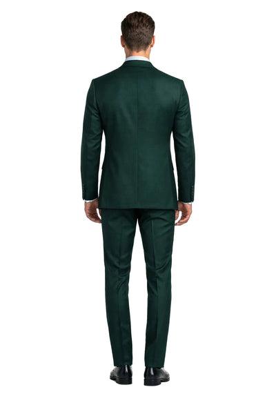 Mens Stacy Adams Suits - Designer Suit - 3 Piece Suit - Vested Suit - Flat Front Pant- Modern Fit Suits Green Suit
