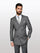 Statement Men's Grey Pin Stripe Double Breasted Suits