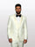 Statement Men's Off-White with White Lapel Vested 100% Wool Tuxedos