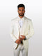 Statement Men's Off White Patterned Vested Tuxedos with Bowtie