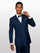 Statement Men's Sapphire Blue 100% Wool Double Breasted Suits