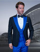 Statement Matching Bowtie Suits Royal blue suit