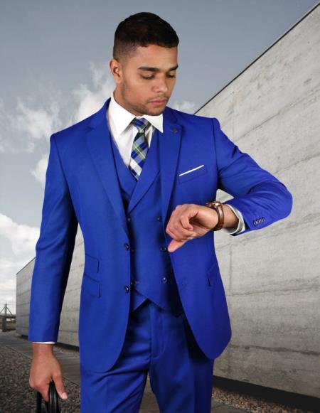 38 Statement Suits Royal blue suit