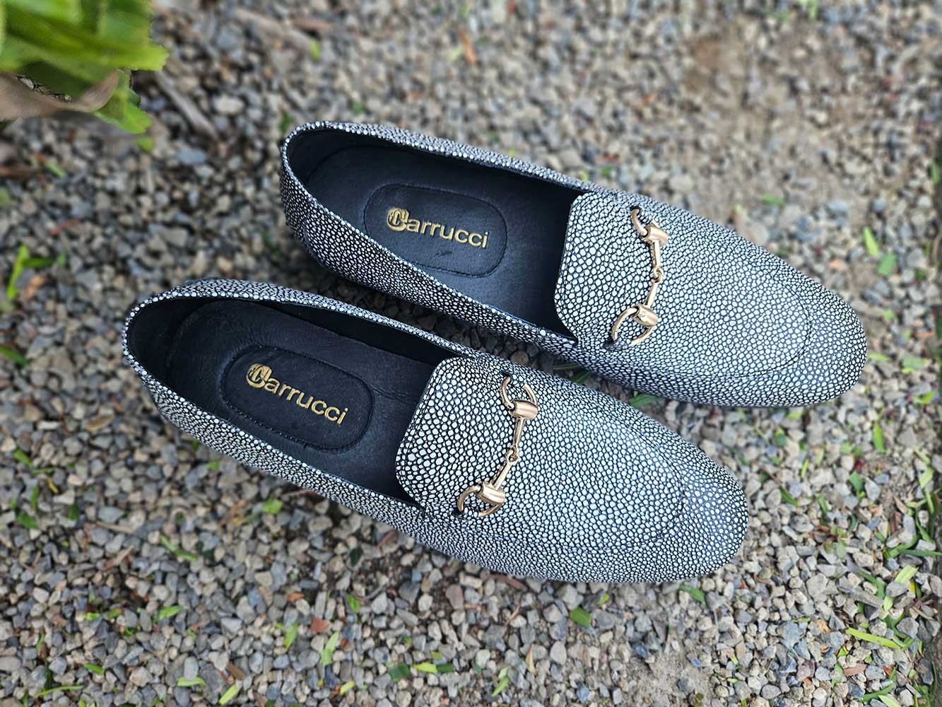 Stingray Embossed Horsebit Loafer - 7.5