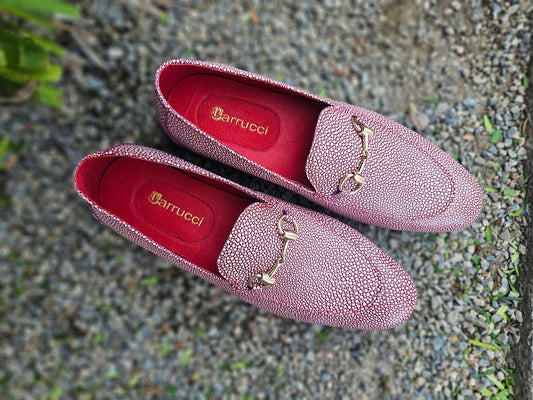 Stingray Embossed Horsebit Loafer Carrucci