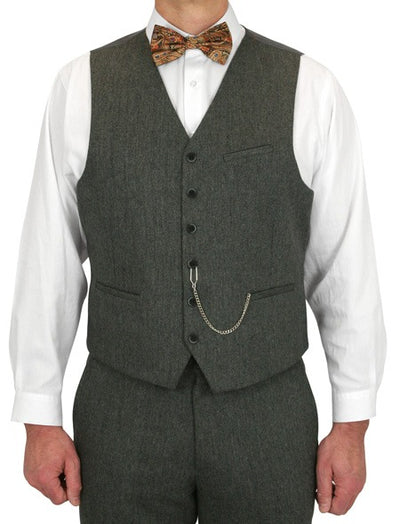 Stinson Tweed Suit - Gray Herringbone - Coat Size 38