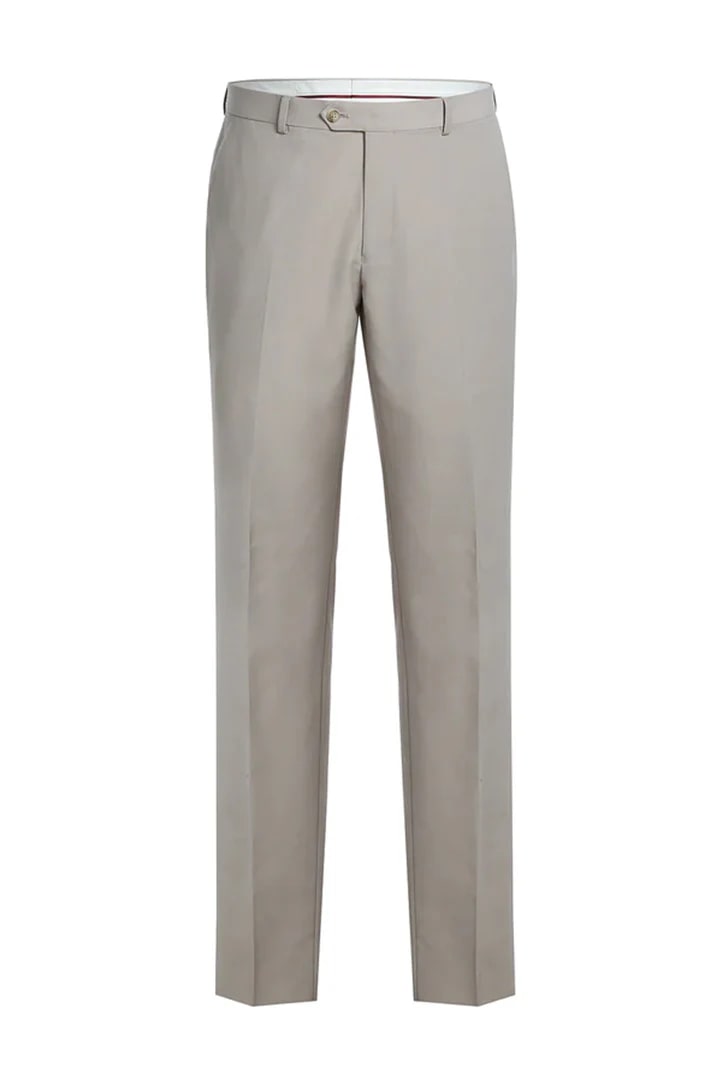 Cheap Priced Suit - Mens Basic Two Button Slim Fit  StoneTan Suit - 38 Short Jacket+32 Waist Adjustable 28to34)(Height: 5 4 to5 7 )(Neck  15-16.5)S-M)