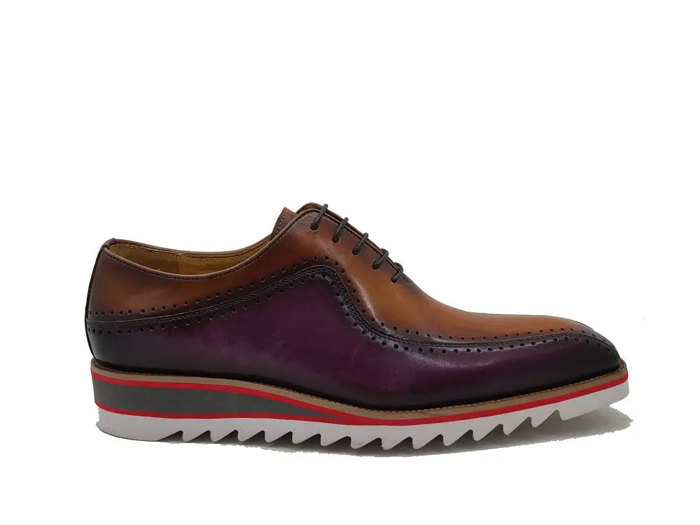 Stylish Two-Tone Brogue Oxford - 8.5