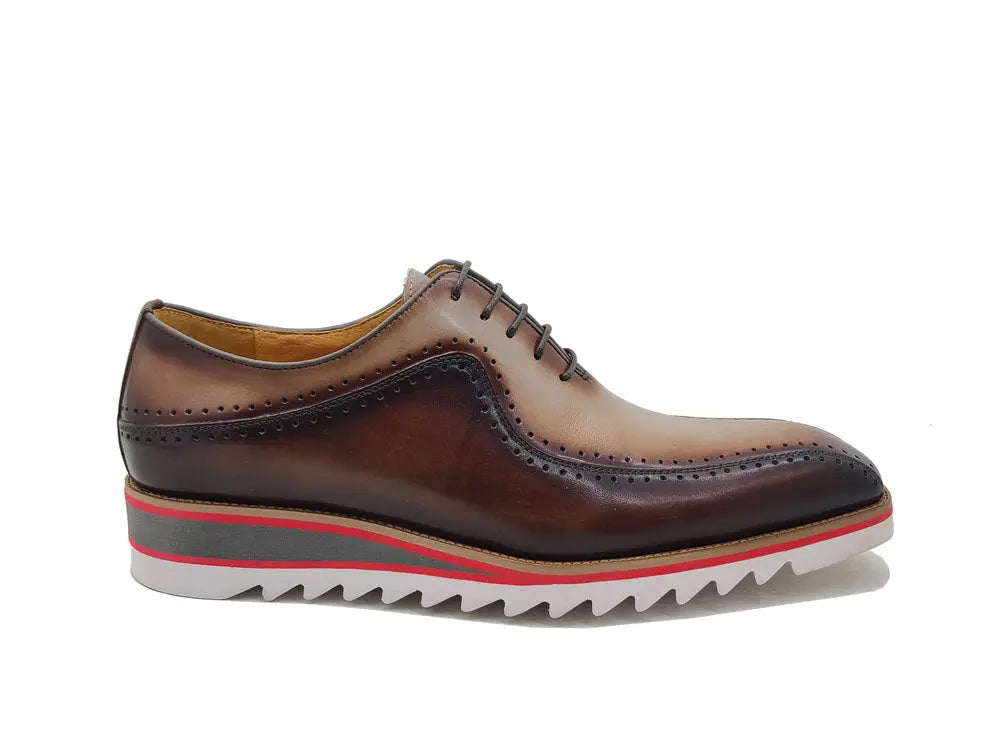 Stylish Two-Tone Brogue Oxford - 8.5