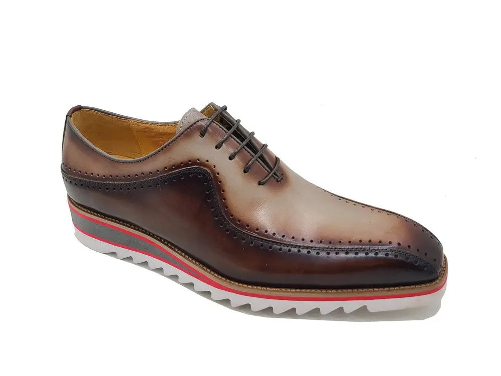 Stylish Two-Tone Brogue Oxford - 8.5