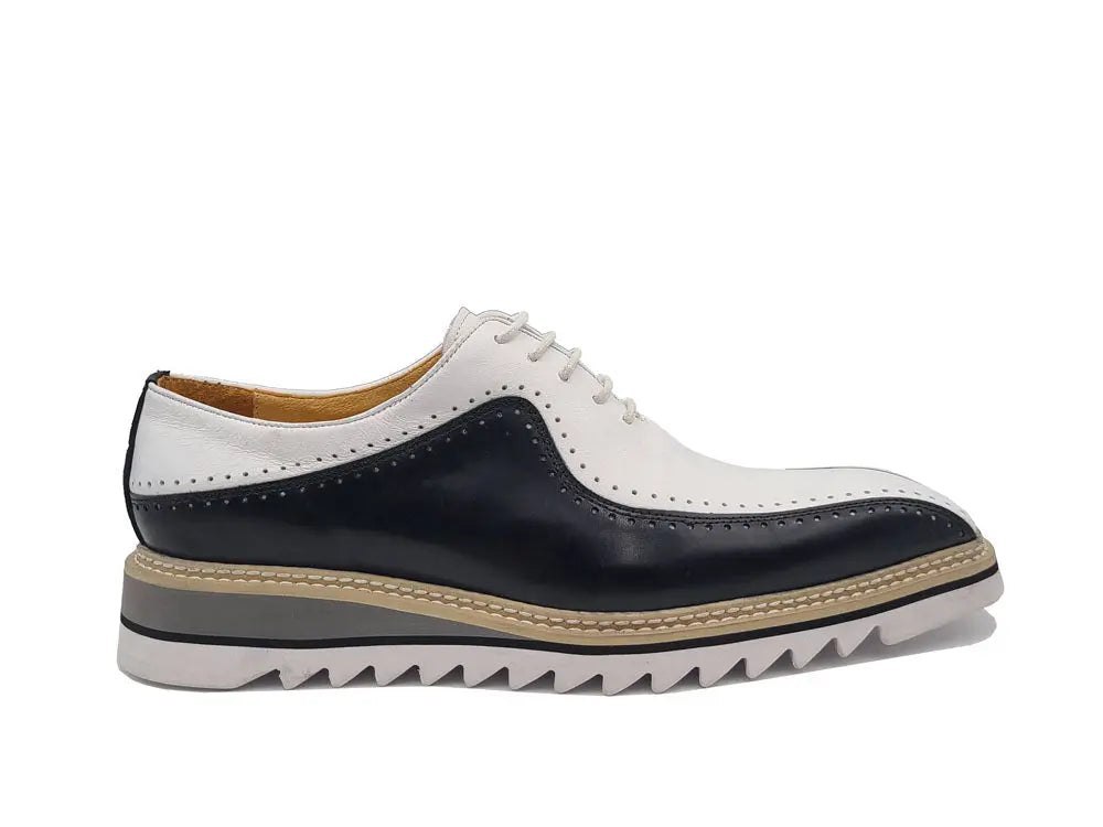 Stylish Two-Tone Brogue Oxford-New Designer Collection - 8.5