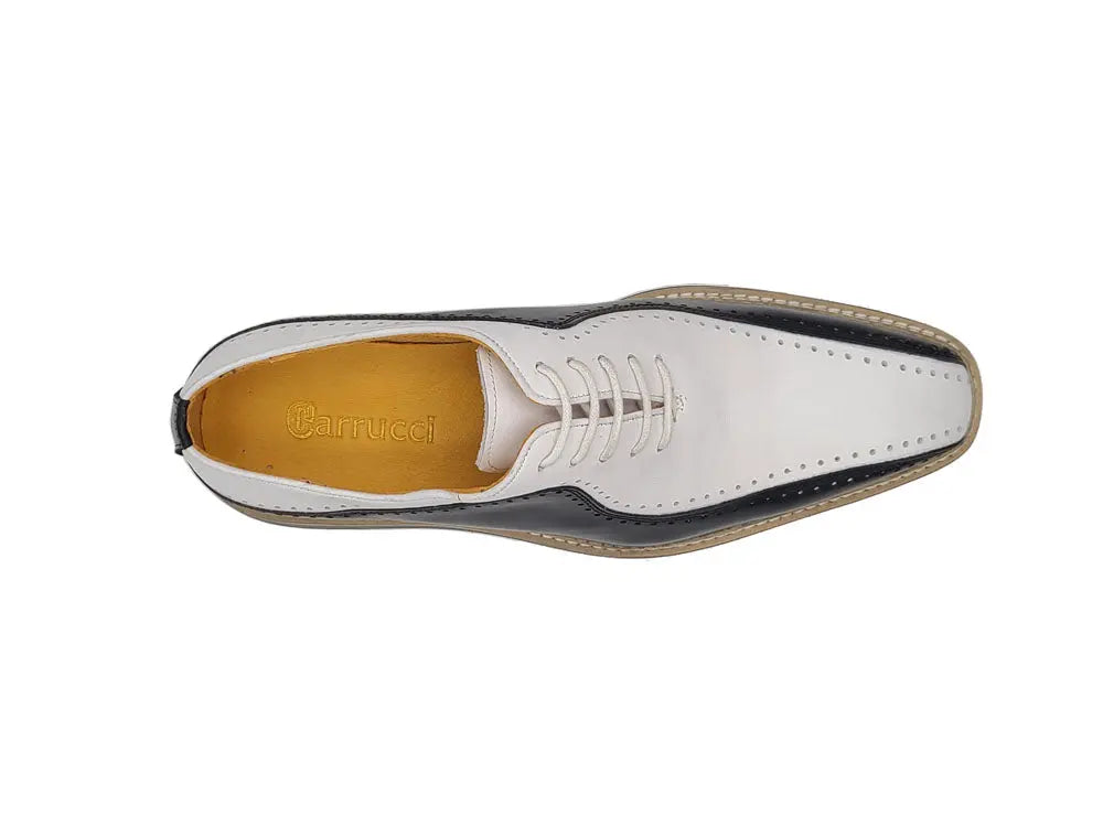 Stylish Two-Tone Brogue Oxford - 8.5