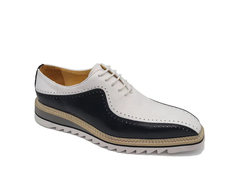 Stylish Two-Tone Brogue Oxford - 8.5