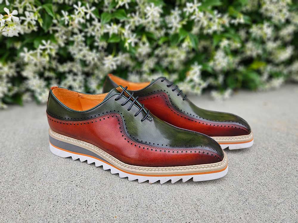 Stylish Two-Tone Brogue Oxford - 8.5