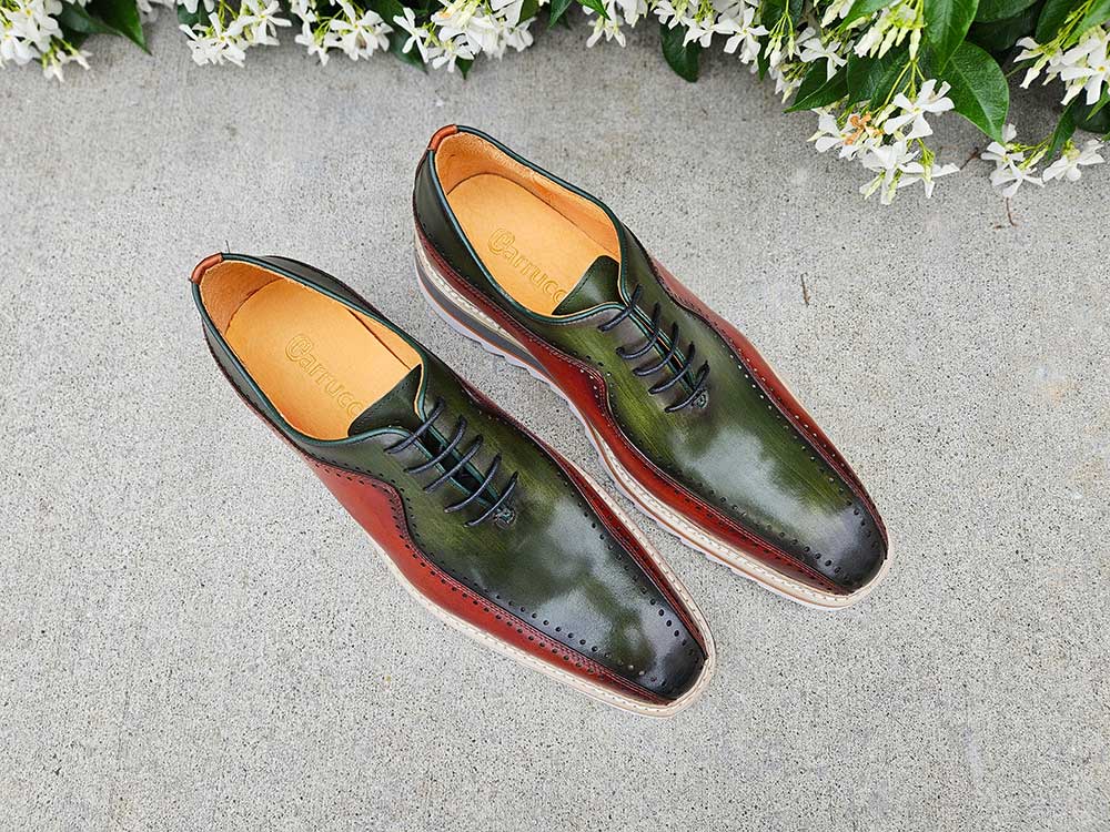 Stylish Two-Tone Brogue Oxford - 8.5