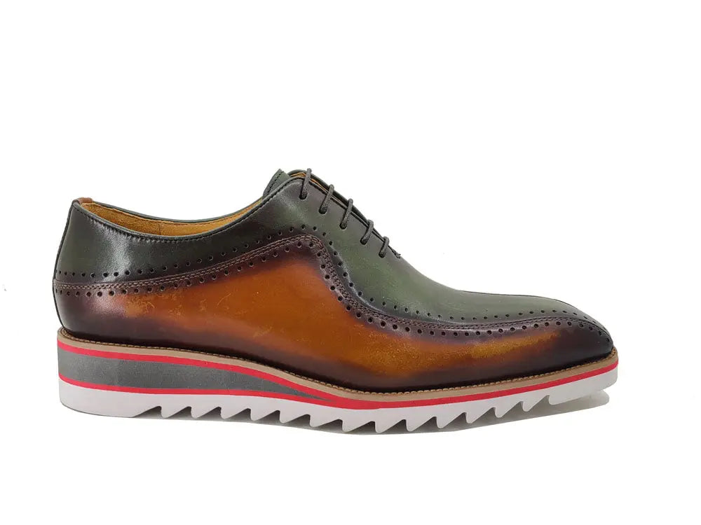 Stylish Two-Tone Brogue Oxford - 8.5