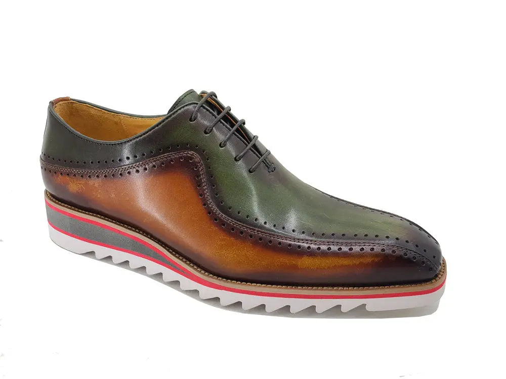 Stylish Two-Tone Brogue Oxford - 8.5