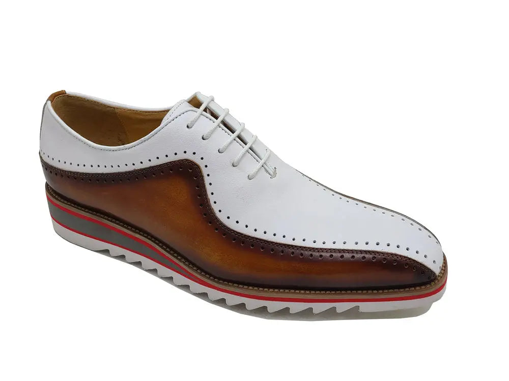 Stylish Two-Tone Brogue Oxford - 8.5