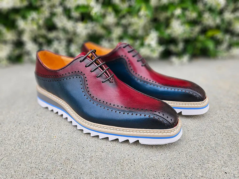 Stylish Two-Tone Brogue Oxford - 8.5