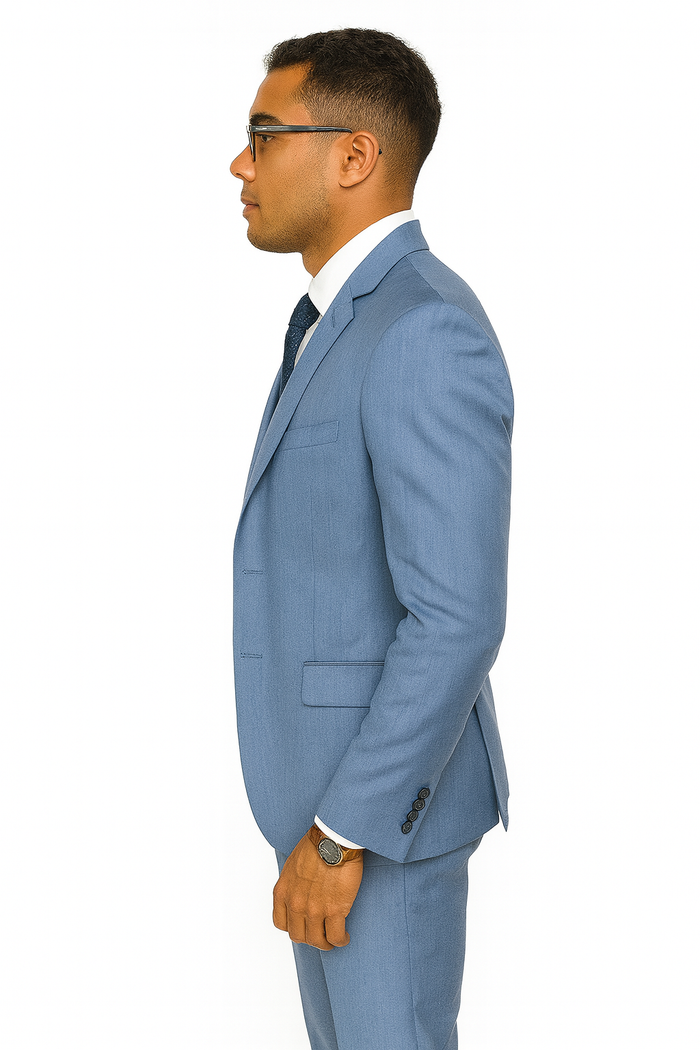 Dusty Blue Groomsmen Suits - Dusty Blue Suits - Mens Suits suit
