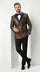 Stacy Adams Men’s High Fashion Pattern Sport Coat, Hybrid Fit Formal Blazer in Bronze, Silver, Red and Purple