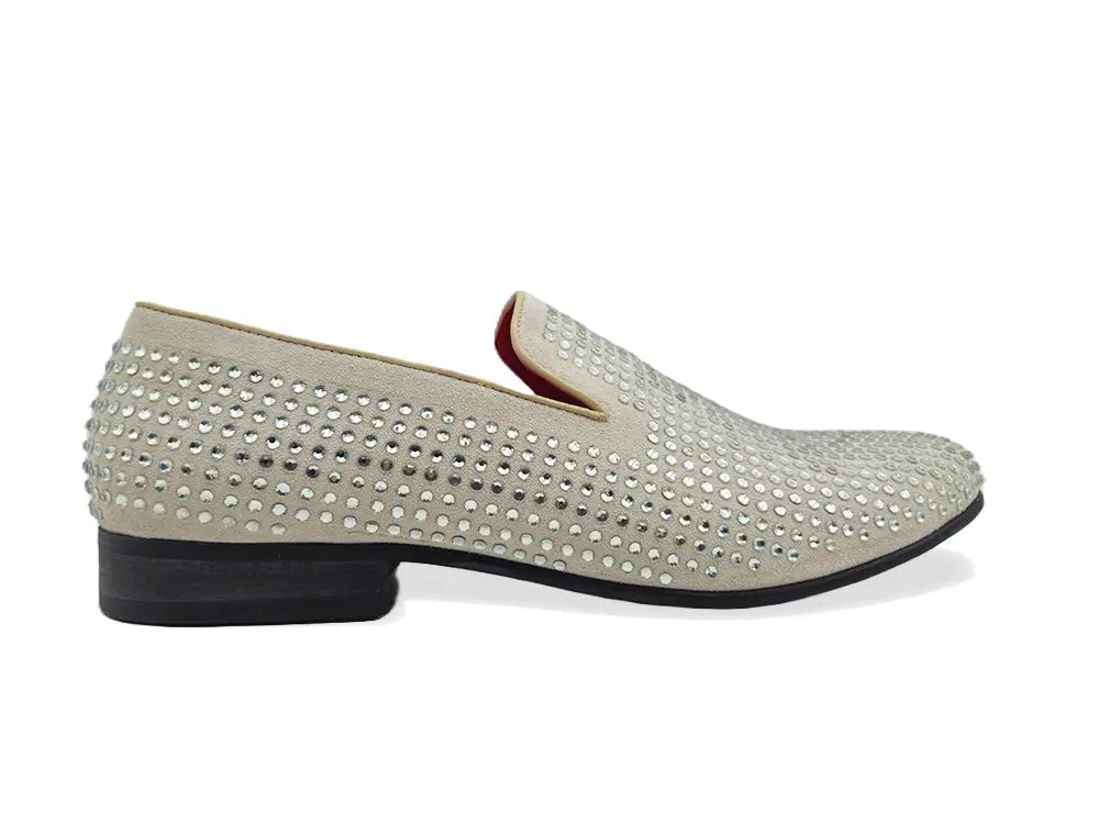 Suede Studs Formal Dress Shoes - 8.5