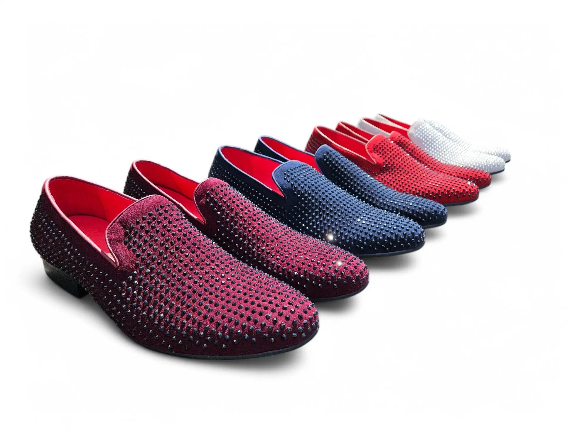 Suede Studs Formal Dress Shoes - 8.5