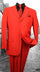Super 120'S G-Mens Red Suit Solid Color Suit