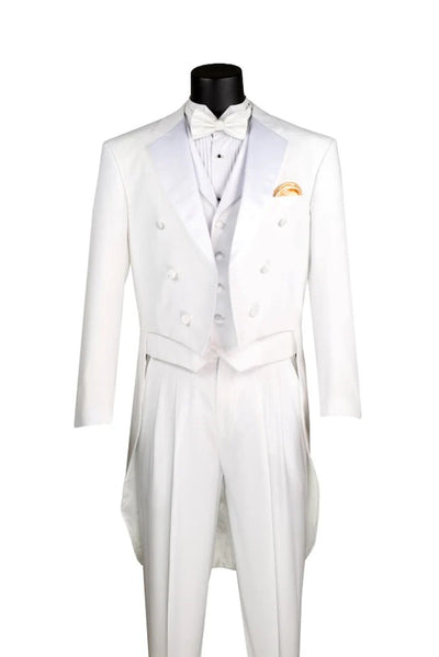Mens Tuxedo Regular Fit Collection with Tails 3 Piece in Black