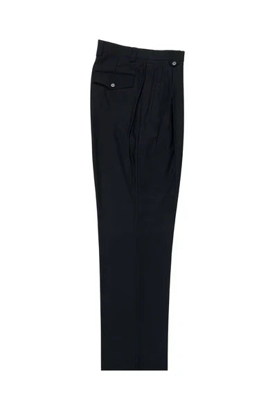 Navy Wide Leg Wool Dress Pant 2586/2576 by Tiglio Luxe TIG1002 - 32