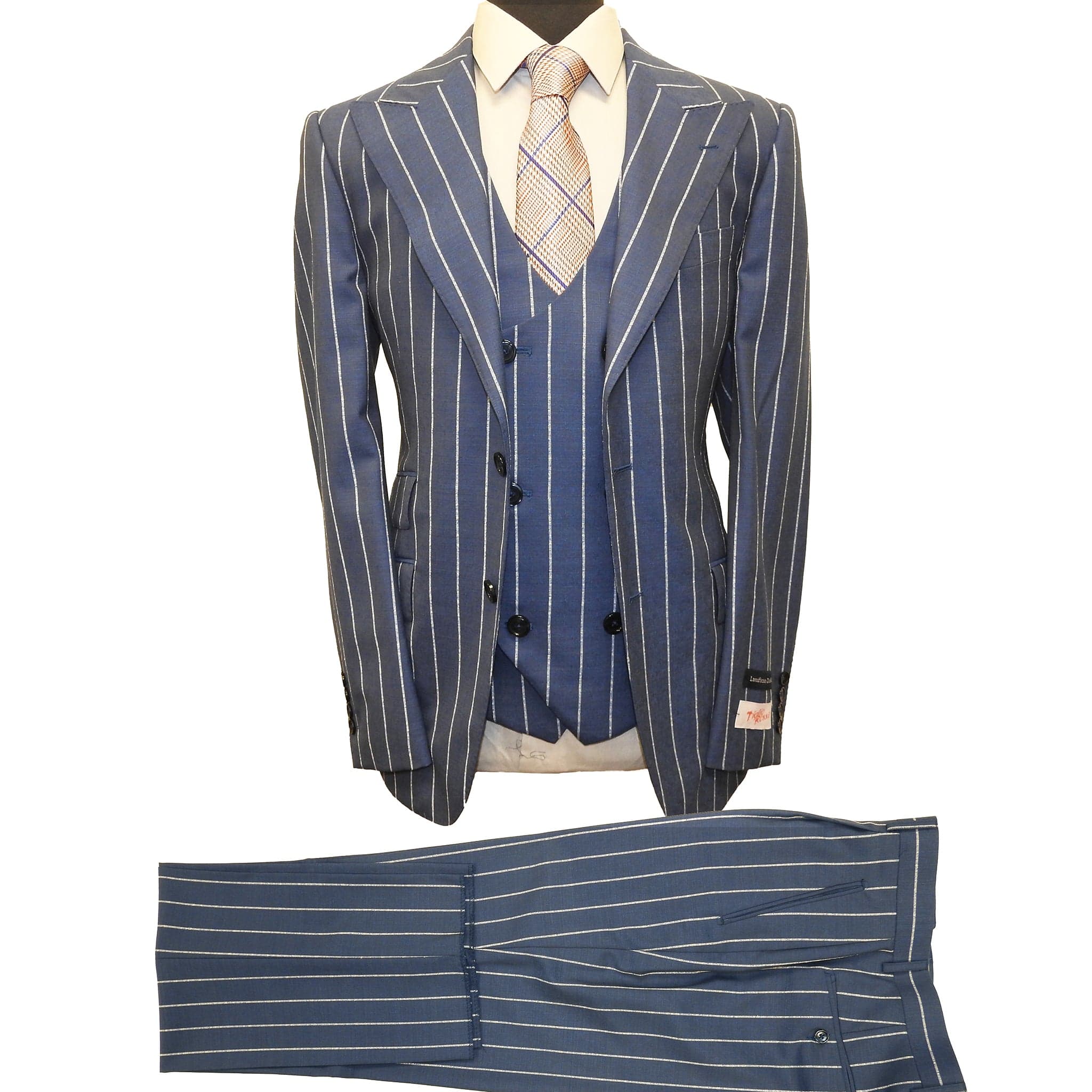 Rossiman Suits For Sale -  Mens Designer Suit - Fashion Suits - Fancy Blue Suits - 38 Short Jacket+32 Waist Adjustable 28to34)(Height: 5 4 to5 7 )(Neck  15-16.5)S-M)