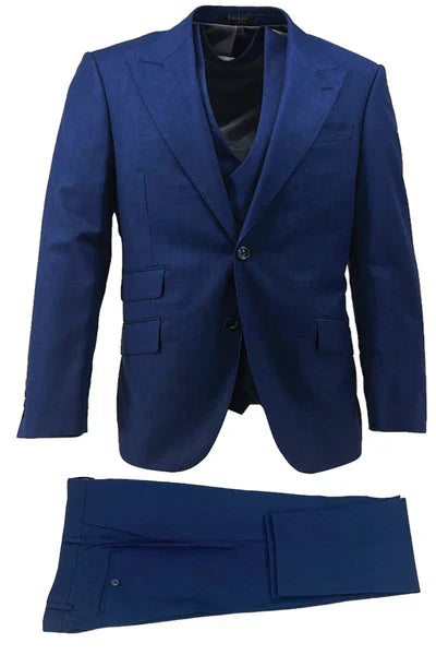 Prosecco Modern Fit, Pure Wool Suit & Vest by Tiglio Luxe TS4066/2 - 36S