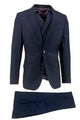 Tiglio Italian Suit - Real Wool Fabric Super 150's Porto Slim Fit Suit & Vest, Pure Wool Suit in Color Navy